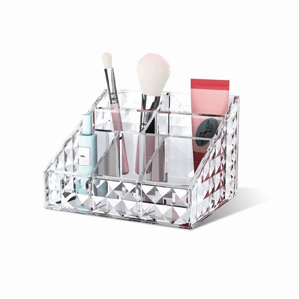 1pc Acrylic Cosmetic Organizer,Storage Box for Lipstick,Makeup Brushes and Skin Care Product,Perfect Bathroom Vanity Storage Oasis Select