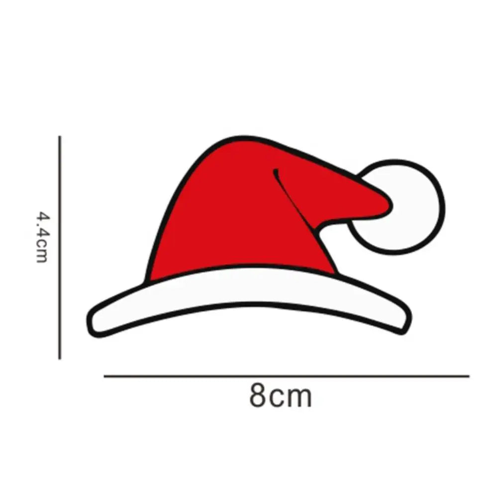 Tesla Christmas Emblem Sticker – Santa Hat, Elk & Festive Designs