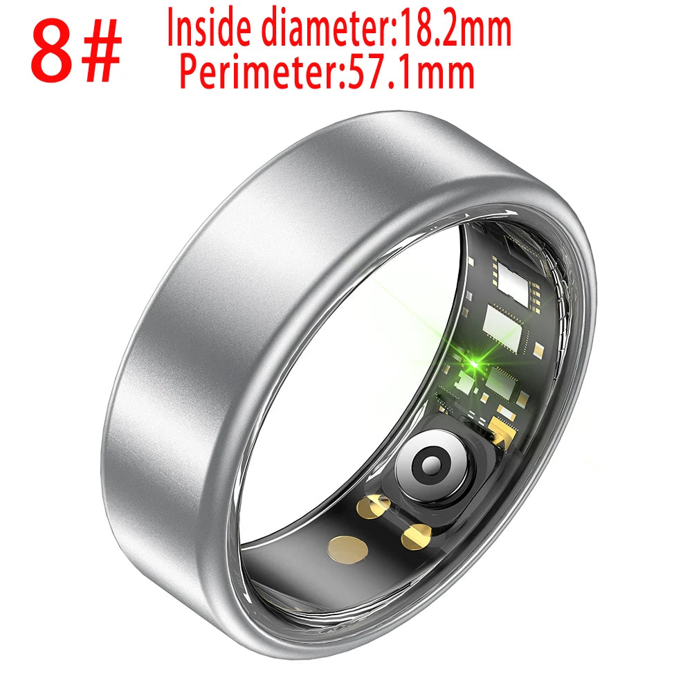 Colorful Smart Ring Women Men Couple SmartRing Heart Rate Monitor Waterproof 100+Sport Modes Super Light Skin-friendly Wristring Oasis Select SV 8