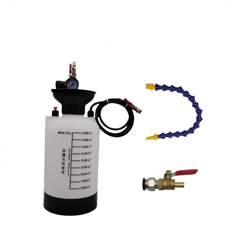 Portable 1000PSI Hand Oiler Machine 5L Large Capacity for Quick Gearbox Lubrication and Industrial Equipment Refueling Tool Oasis Select Without Adapter