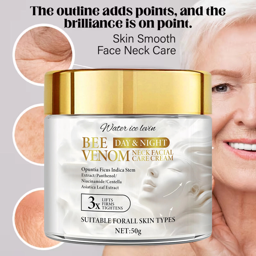Bee Venom Neck & Face Firming Cream – Collagen & Hyaluronic Acid Facial Firming Cream Oasis Select