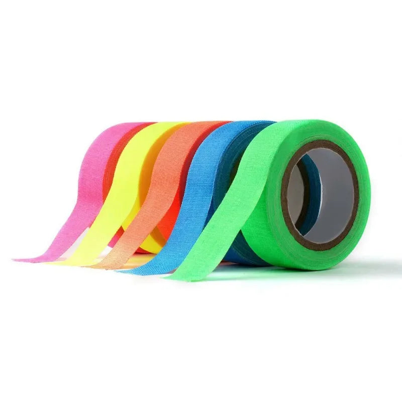 6-Color Fluorescent Cloth Tape Set – Stage, Floor & Craft Use Craft Tape Set Oasis Select