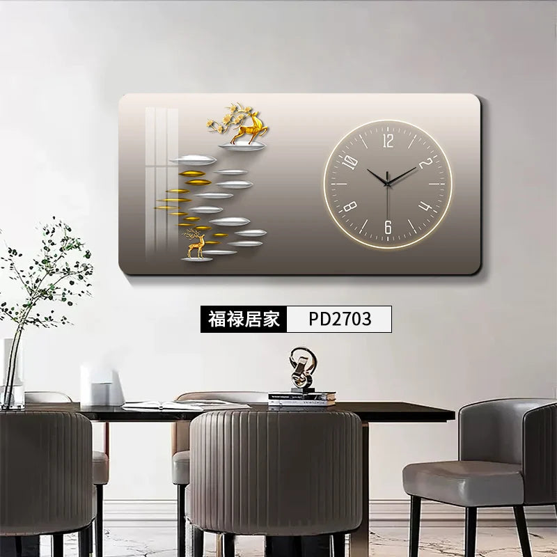 Perpetual Calendar Large Size Electric Meter Box Decorative Picture Wall Clock Distribution Box Block Decorative Wall Clock Oasis Select PD2703 85x45cm