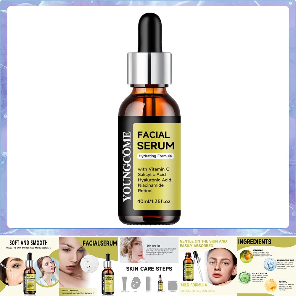 Hyaluronic Acid Face Serum – Vitamin B5, Ceramides, Fragrance Free