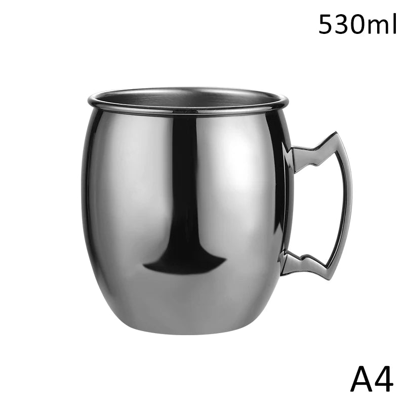Hammered Stainless Steel Moscow Mule Mug 530ml | Bar Drinkware