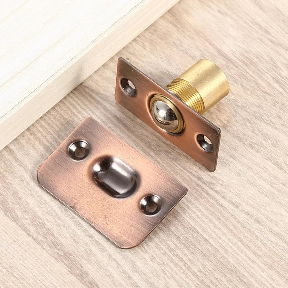 Spring Ball Catch Latch For Wooden Doors Made Of Copper And Stainless Steel Adjustable Door Lock For Closet And Cabinets Oasis Select