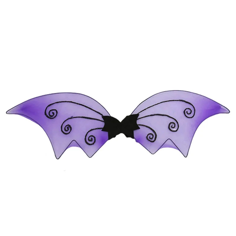 Halloween Kids Holiday Show Costumes Bat Wings Props Black Bat Wings Lightweight Black Mesh Halloween Costume Wings Oasis Select Purple