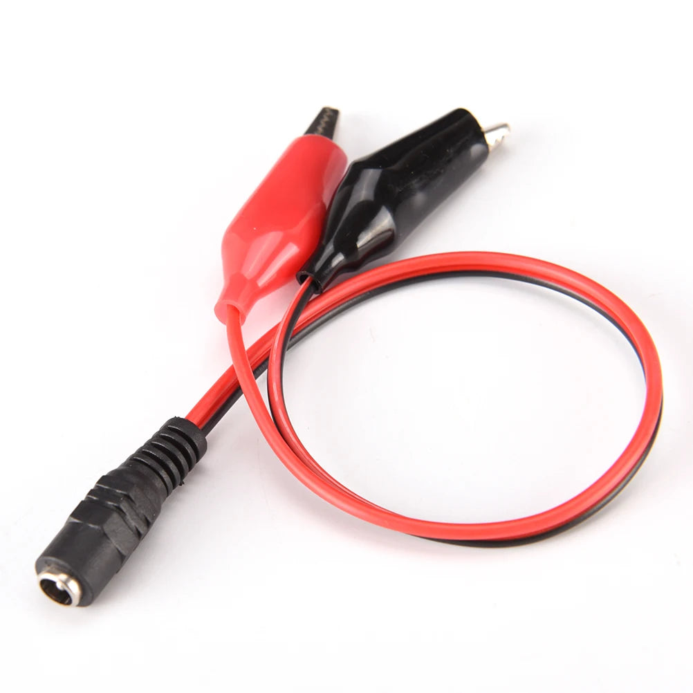 Hot Sale DC 5.5mm x 2.1mm DC Female/Male Jack Connector to 2 Alligator Clip Power Cable A Oasis Select