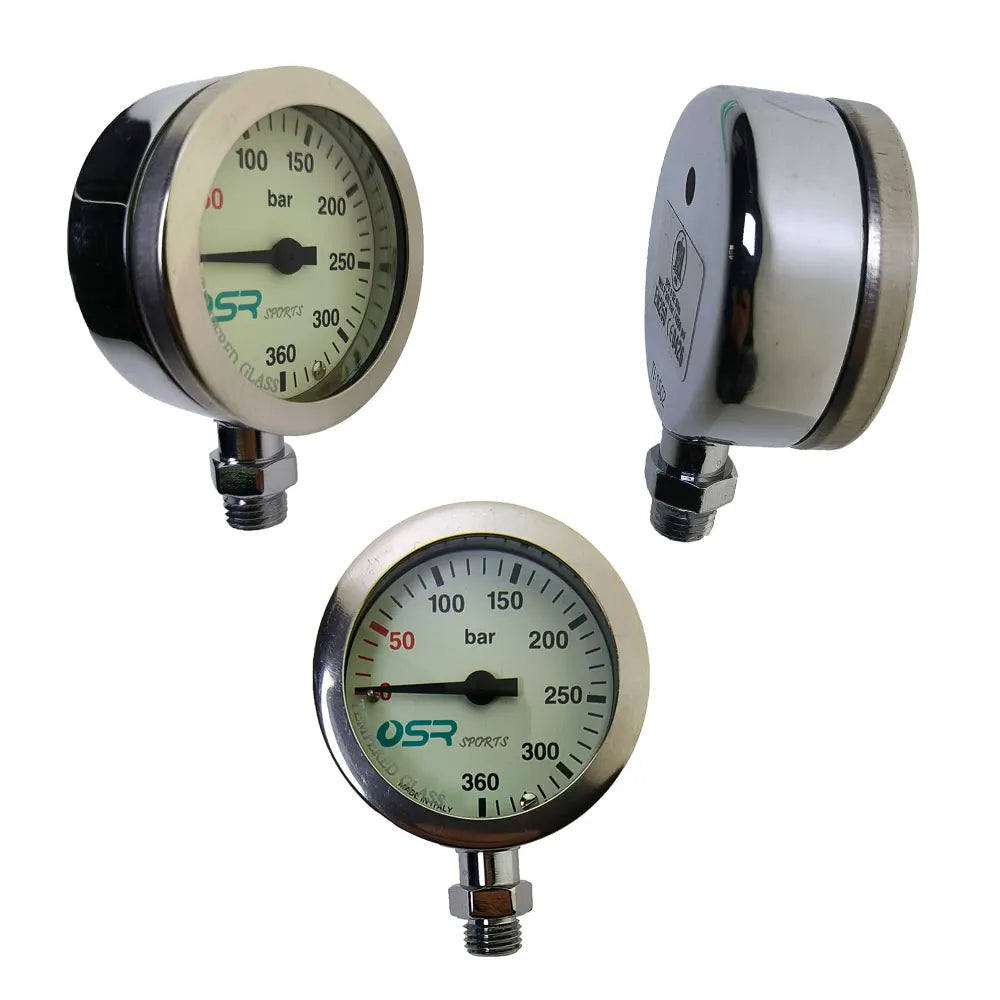 360 Bar Diving SPG Luminous Submersible Pressure Gauge Oasis Select