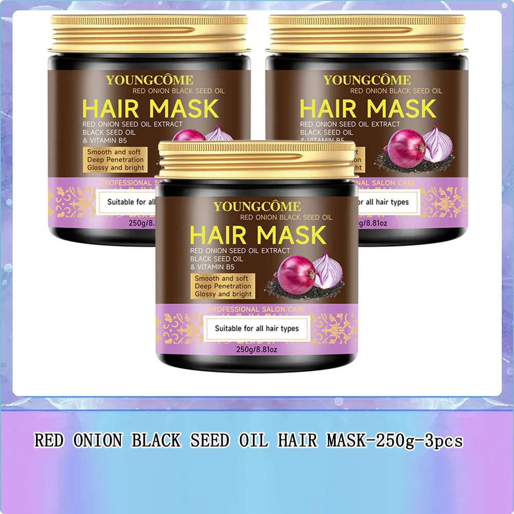 Red Onion & Black Seed Oil Hair Mask – Keratin & Argan Oil
