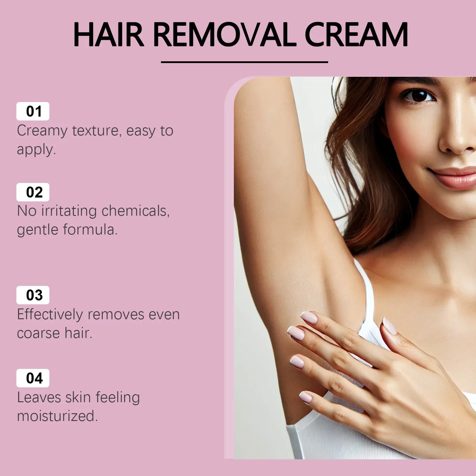 Eelhoe Gentle Hair Removal Cream – Painless & Smooth 100g Hair Removal Cream Oasis Select
