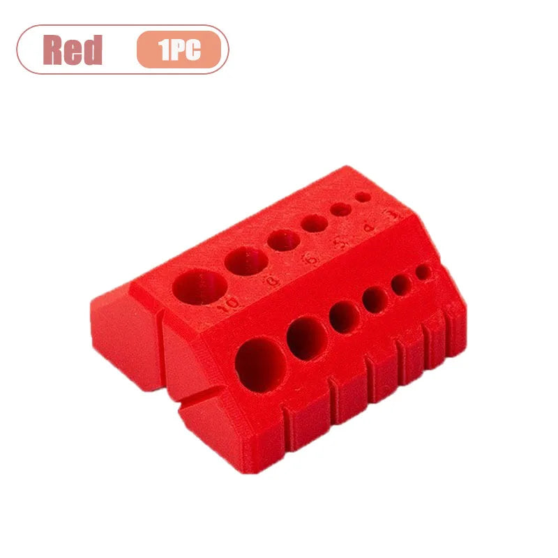 1-20PCS 3D Printed Drill Guide Tool Portable Drill Bit Alignment Jig for Woodworking Precise Positioning DIY Woodworking Helper Oasis Select Red-1PC