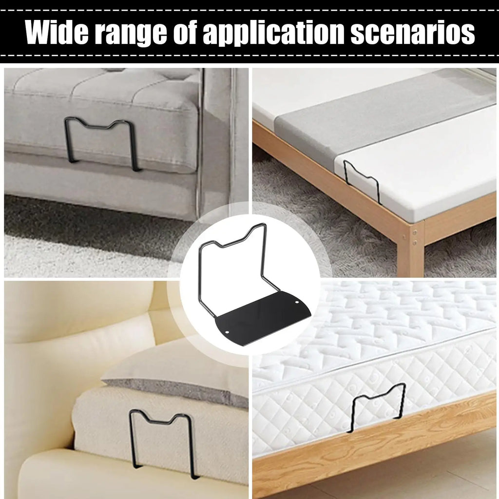 2pcs Bed Mattress Slide Stopper Metal Mattress Corner Retainers Bar For Adjustable Beds Non-Slip Mattress Frame Holder Oasis Select