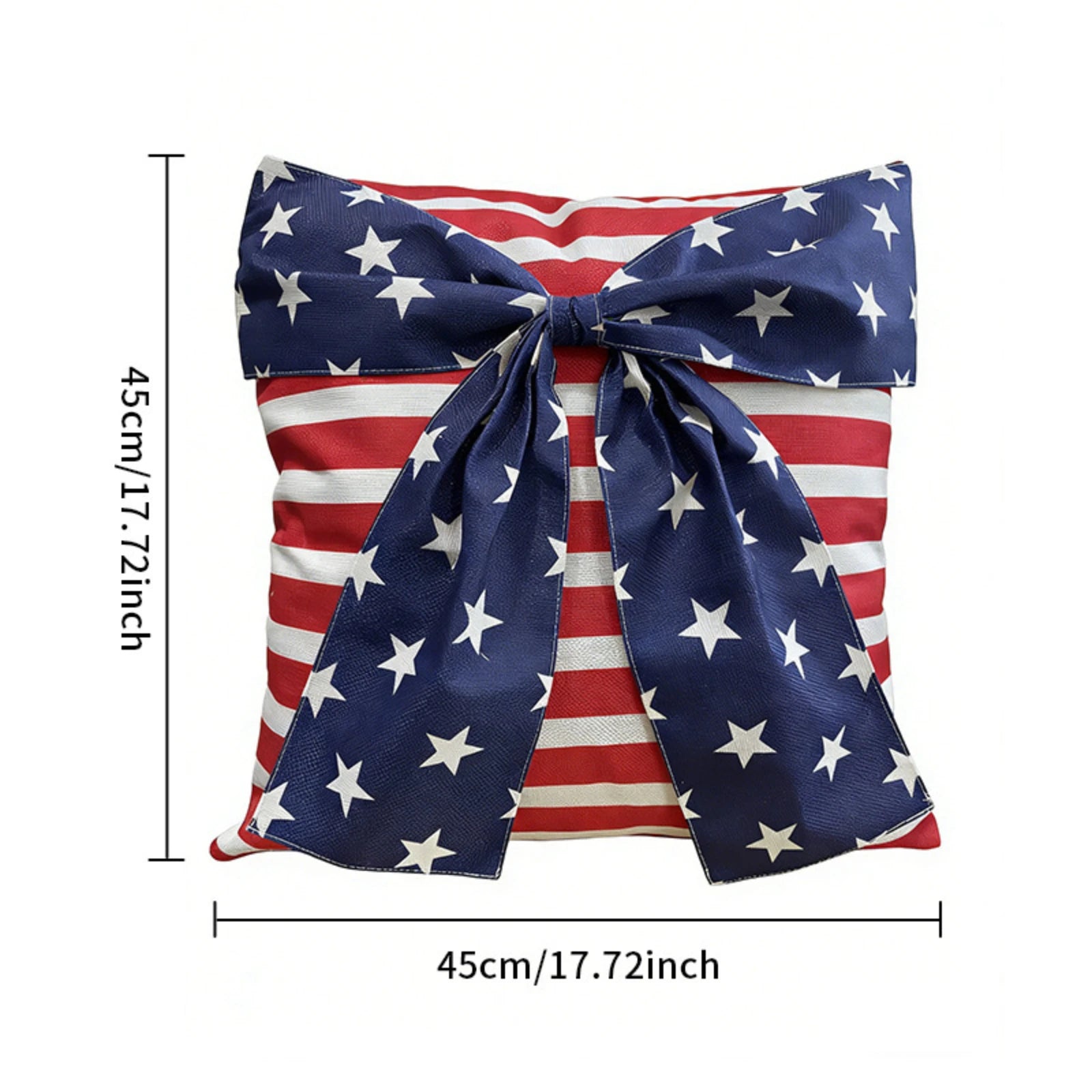 4th of July Patriotic Pillow Cover – Stars & Stripes Cushion Holiday Pillow Cover Oasis Select