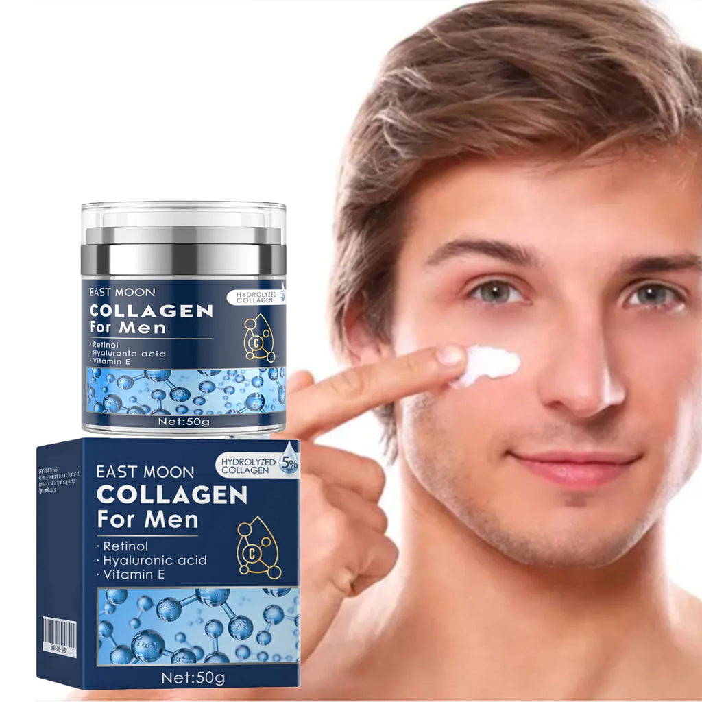 Men's Retinol Collagen Face Cream Hydrating Lifting Firming Fade Fine Lines Brighten Skin Tightening Anti-Wrinkle Men Skin Care Oasis Select