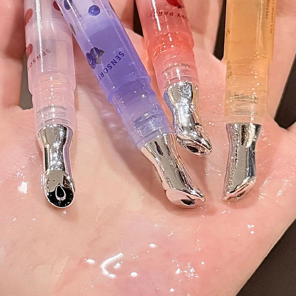 Hydrating Fruit Lip Oil Moisturising Non-sticky Plumping Grape Lip Gloss Honey Transparent Essence Lip Balm Cosmetics Care Oasis Select