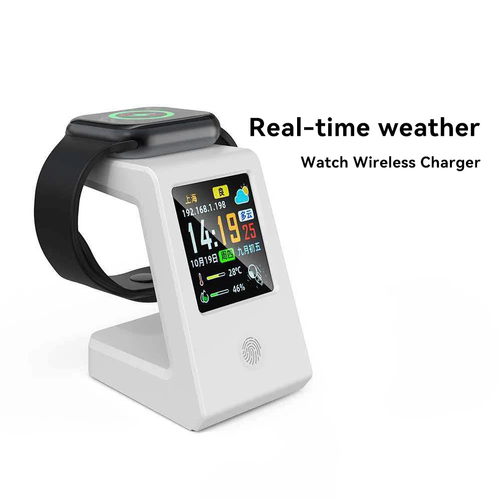 GEEKMAGIC Smart WiFi Weather Clock with Wireless Charging