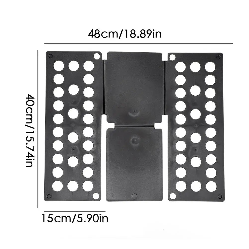 Folding Clothes Board Laundry Folder Home Storage Tool Fold Helper Household Liner Sorter Foldable Laundry Organizer for Home Oasis Select Black