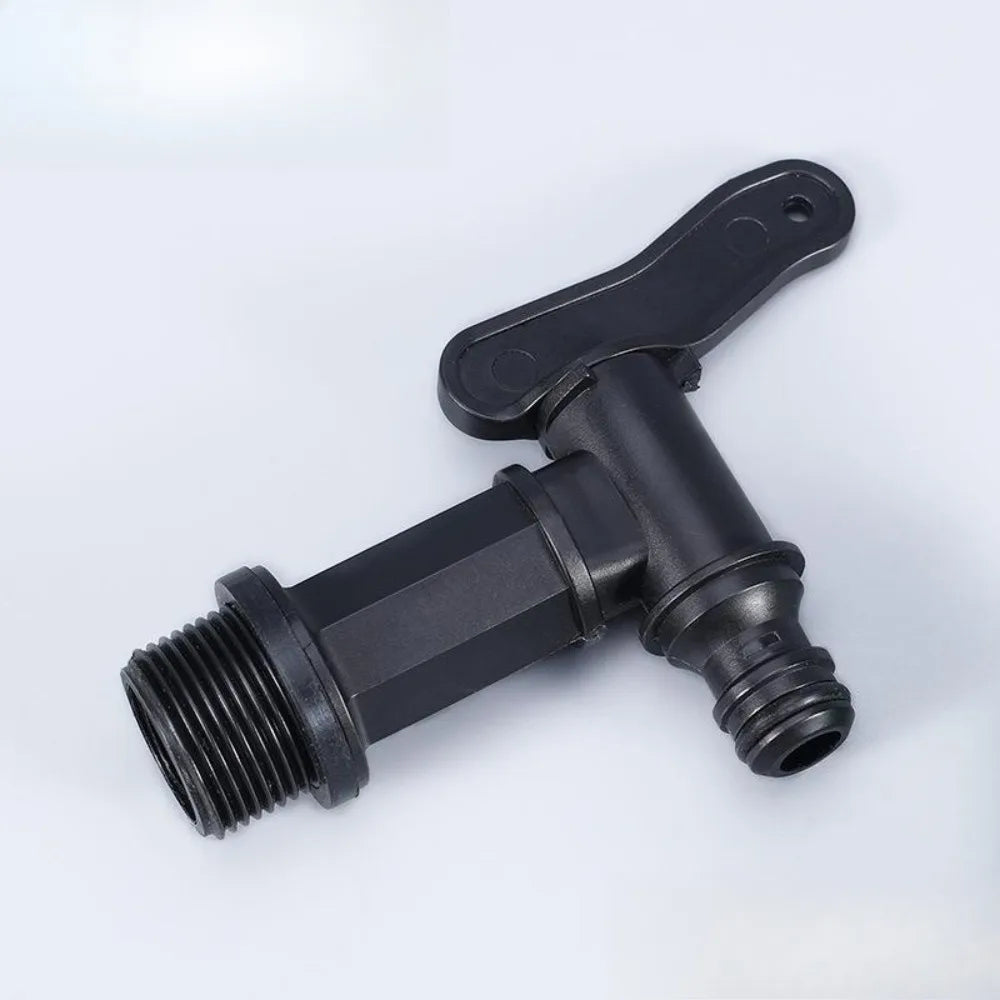 3/4" IBC Tank Tap Adapter Coarse Thread S60 to 5/8" Hose Connector Valves Fittings Garden Water Tanks Faucet Replacement Oasis Select black A