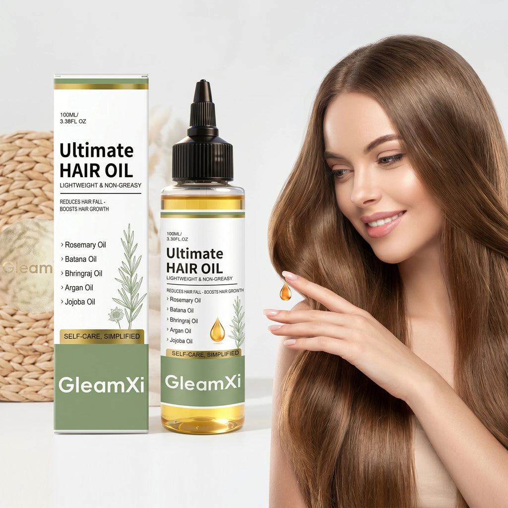 Rosemary Hair Oil Reduce Frizz Boosts Shine & Hydration Repair Damaged Hair Anti Hair Fall Lightweight Voluminous Hair Care Oasis Select