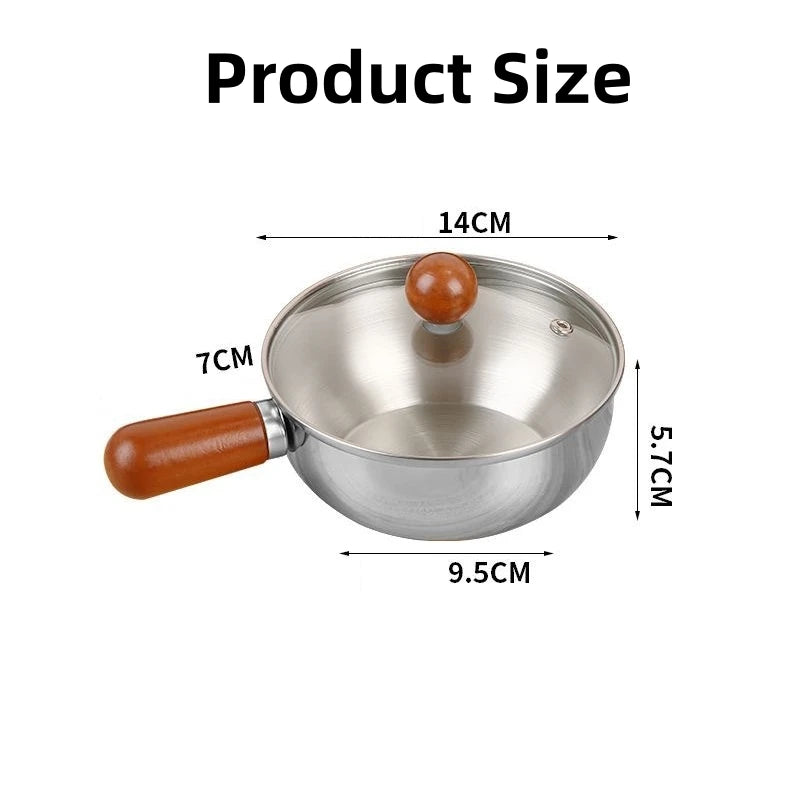 Stainless Steel Sauce Pot | Suitable for Induction Cooktops, Ideal for Cooking Sauces, Milk, Hot Chocolate, Gravy, and Oatmeal Oasis Select