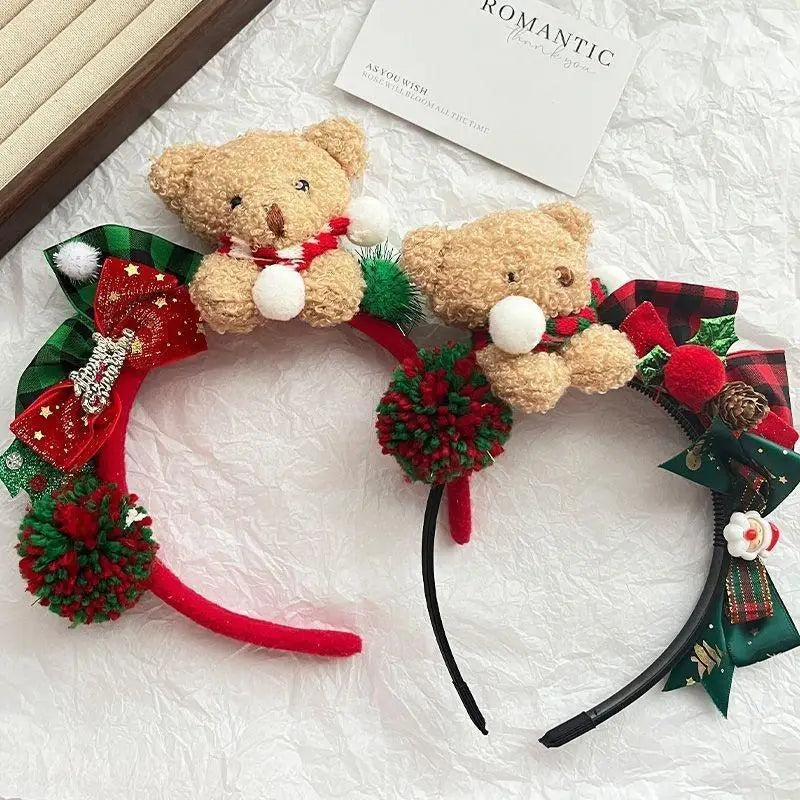 Reindeer Antler Headband with Bells | Christmas Party Accessory Holiday Party Headband Oasis Select