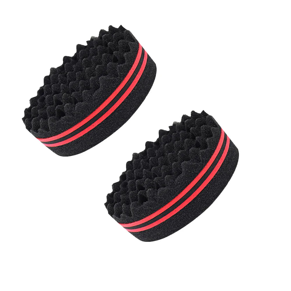 Hair Styling Sponge Set - Afro Curl Twister, Wave Creator for Short/Natural Hair, Salon & Daily Use Oasis Select SS24-2pcs
