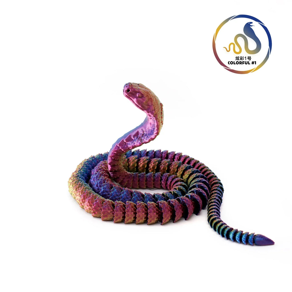25cm 3D Printed Snake 3D Printed Figure Desk Accessories Toy for Kid 3D Printed Dragon Room Desktop Ornament Office Accessories Oasis Select A8