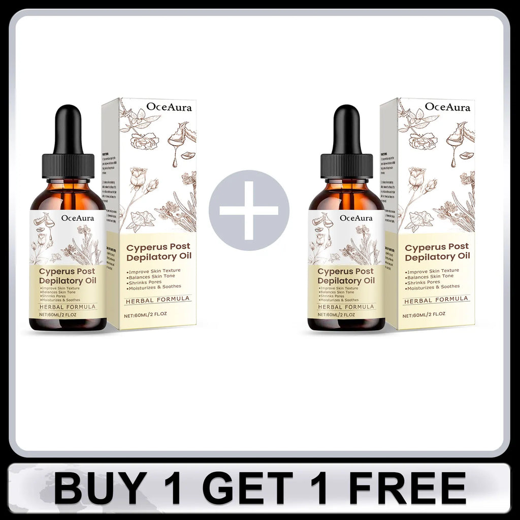 Cyperus Hair Removal Care Oil Anti Redness Hair Growth Inhibition Increase Skin Elasticity Fade Fine Lines Armpit Calm Skin Care Oasis Select Buy 1 Get 1 Free
