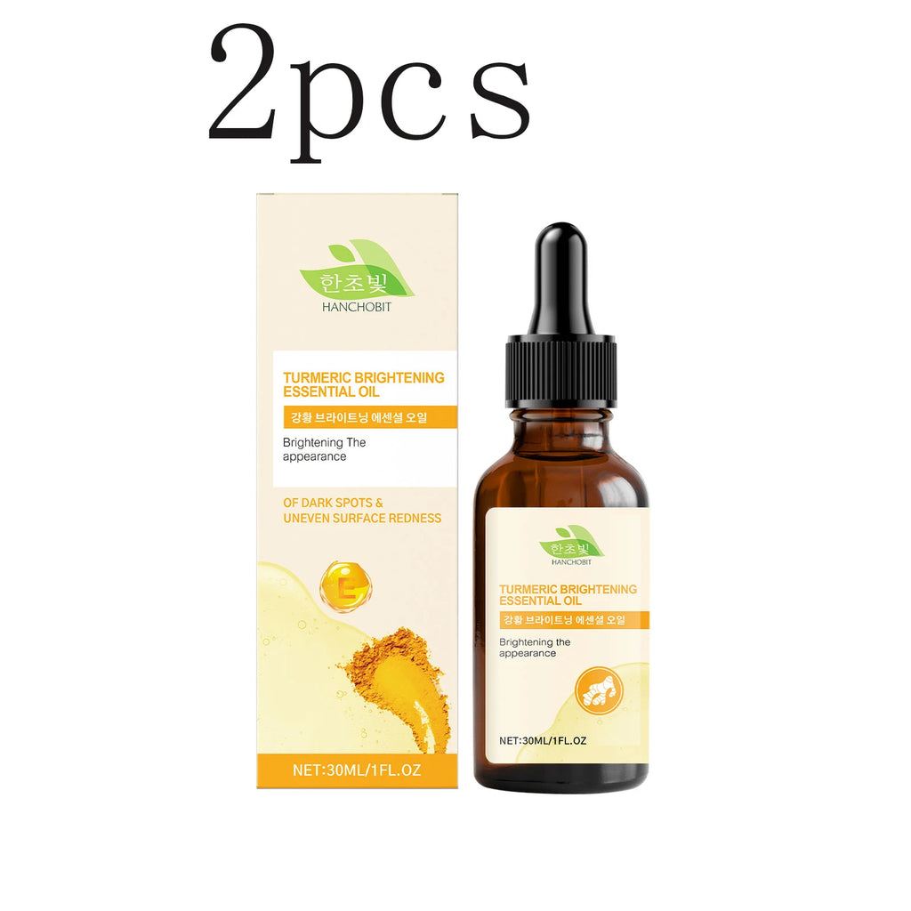 Turmeric Brightening Essential Oil - For Brightening Complexion, Enhancing Radiance, Gentle Improvement, Soothing & Daily Facial Oasis Select 30mlx2pcs