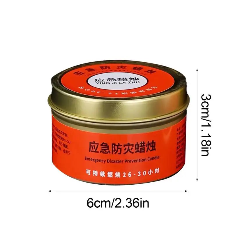 Camping Candles Survival 30 Hour Home Candles Lighting Long Burning Windproof Camping Slow Burn Tea Light Light & Heat Source Oasis Select