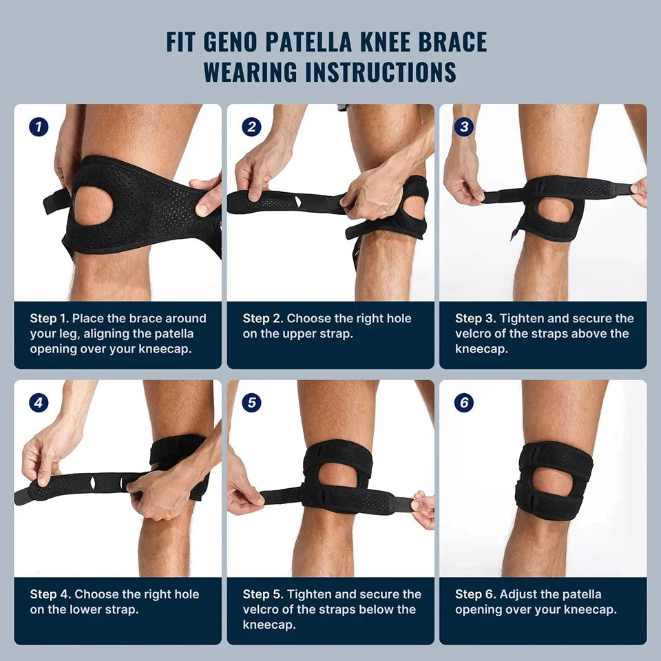 LOOGDEEL 1Pcs Patella Knee Brace Knee Compression Sleeve Support Women Men Knee Pain Arthritis Pain Workout Knee Guard Knee Pads Oasis Select