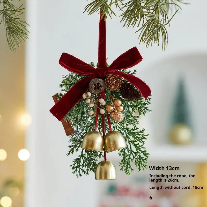 Christmas Bell Garland Ornaments | Festive Tree Pendants