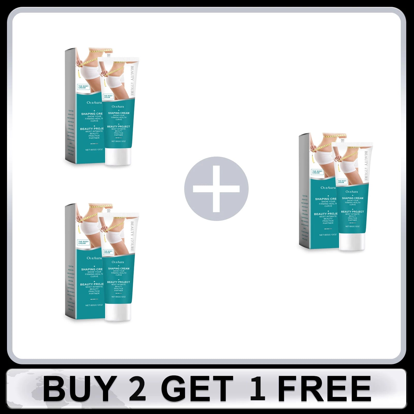 OceAura Coffee Body Firming Cream – Sculpting Lotion 60g
