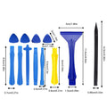 12Pcs Universal Plastic Spudger Pry Tools Shovel Mobile Phone Screen Opening Tools Repair Kit For IPhone Laptop Repair tools Oasis Select Random color 12Pcs