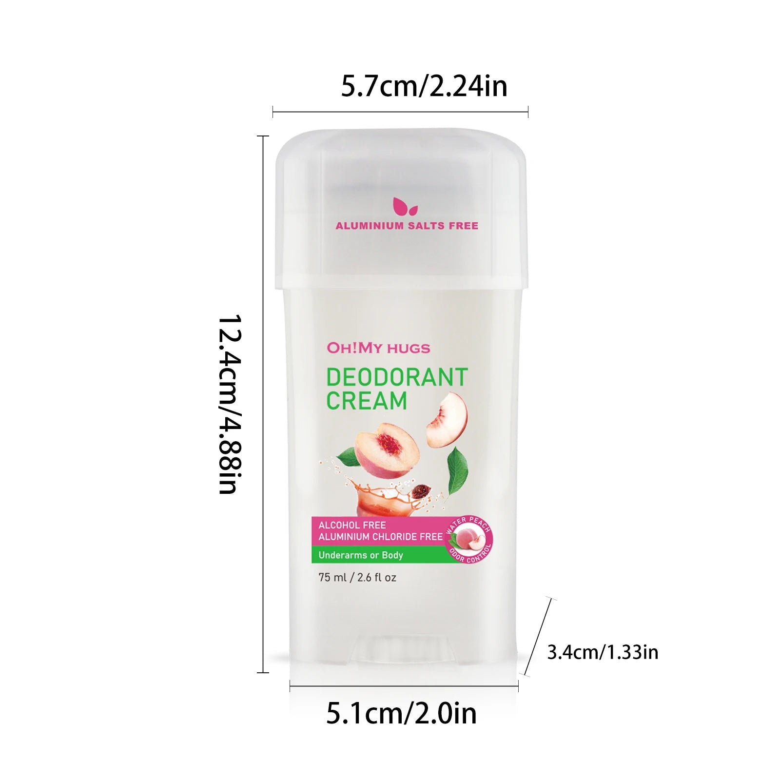 YURHERSU Peach Deodorant Stick – Long-Lasting Freshness Deodorant Stick Oasis Select