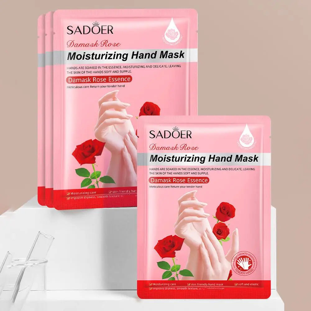 1/5PCS Hydrating Hand Mask Gloves, Moisturizing Gloves Overnight for Dry Cracked Hands With Rose Extracts Daily Hand Care Masks Oasis Select