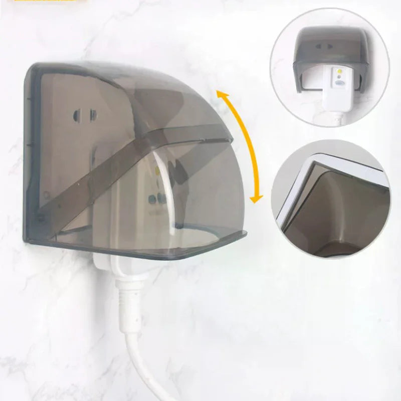 86 Type Outdoor Socket Protective Cover Bathroom Electric Plug Waterproof Cover Power Outlet Rainproof Box Electrical Supplies Oasis Select