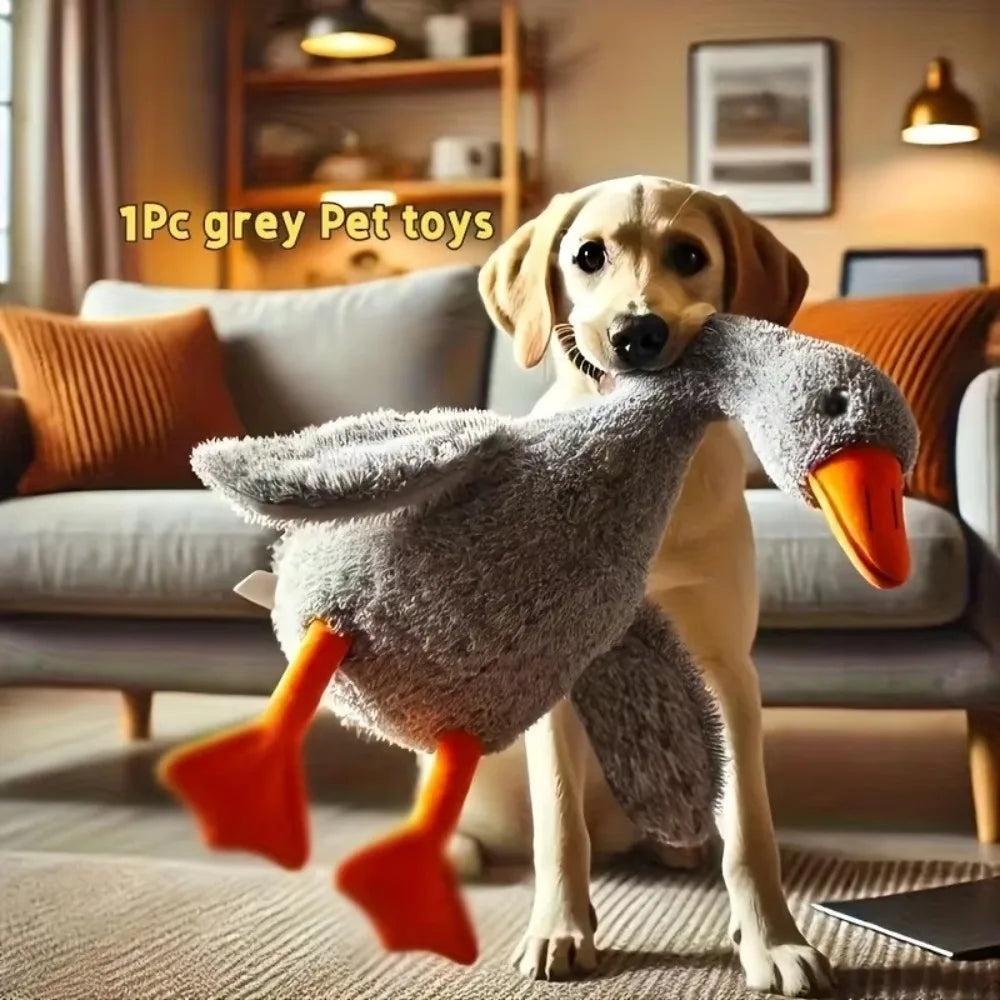 50cm Cute Energy Release Duck Dogs Toy Goose Dolls Colorful Pet Companion Toy Cartoon Portable Cats Toy Oasis Select Grey