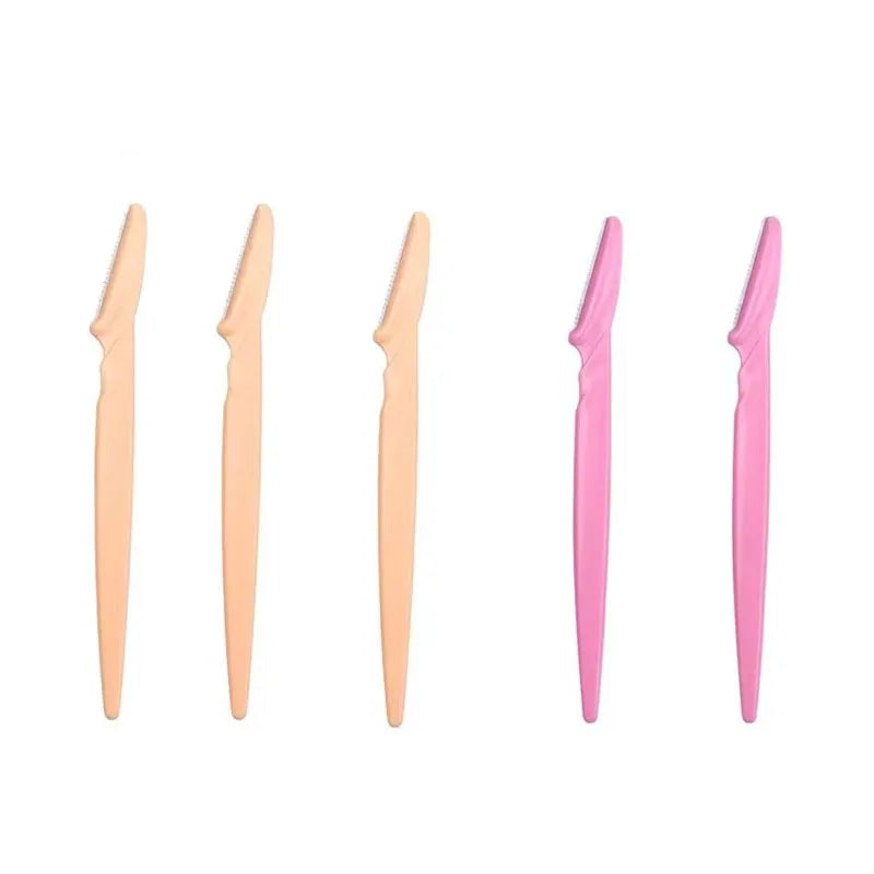 5/10Pcs Eyebrow Trimmer Face Blade Shaver Portable Eye Brow Epilation Hair Removal Safety Eyebrow Cutting Woman Makeup Tools Oasis Select 5Pcs Mix Color 1