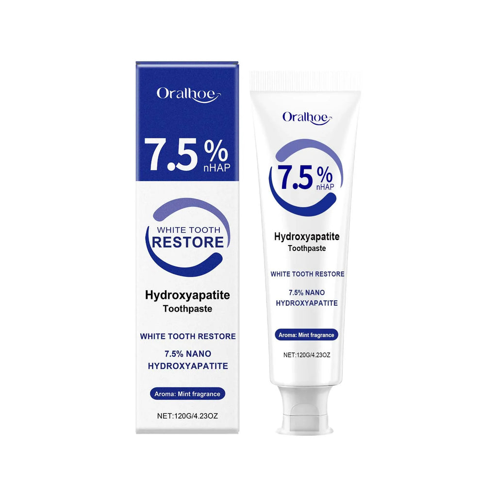 7.5% Hydroxyapatite Toothpaste for Sensitive Teeth - Enamel Protection & Strengthening, Fluoride-Free, Gentle & Effective Formul Oasis Select 120g boxed
