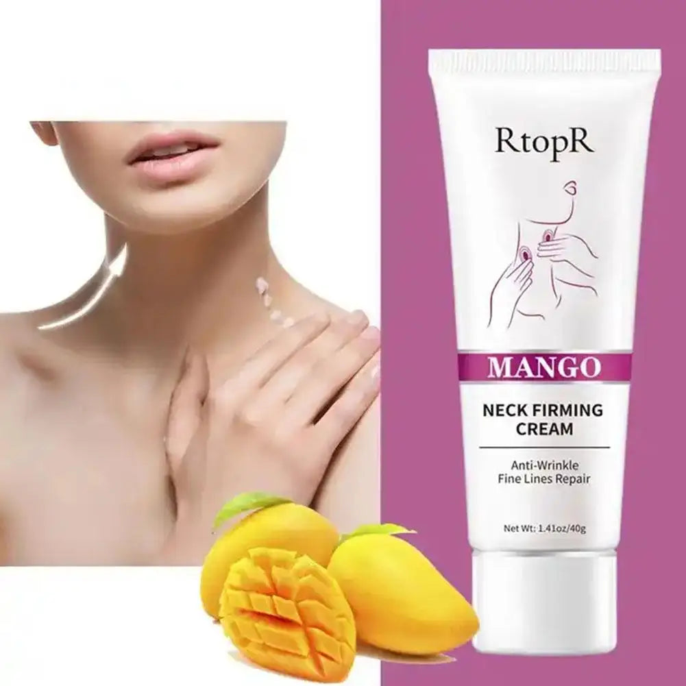 Collagen Neck Firming Cream Mango Natural Essence Neck Cream Nourishing Moisturizes Rejuvenation Lift Tighten Neck Skin Care 40g Oasis Select