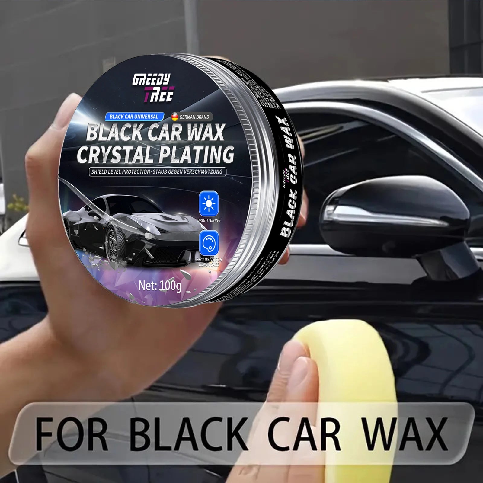 Premium Black Car Wax – Deep Gloss & Paint Protection