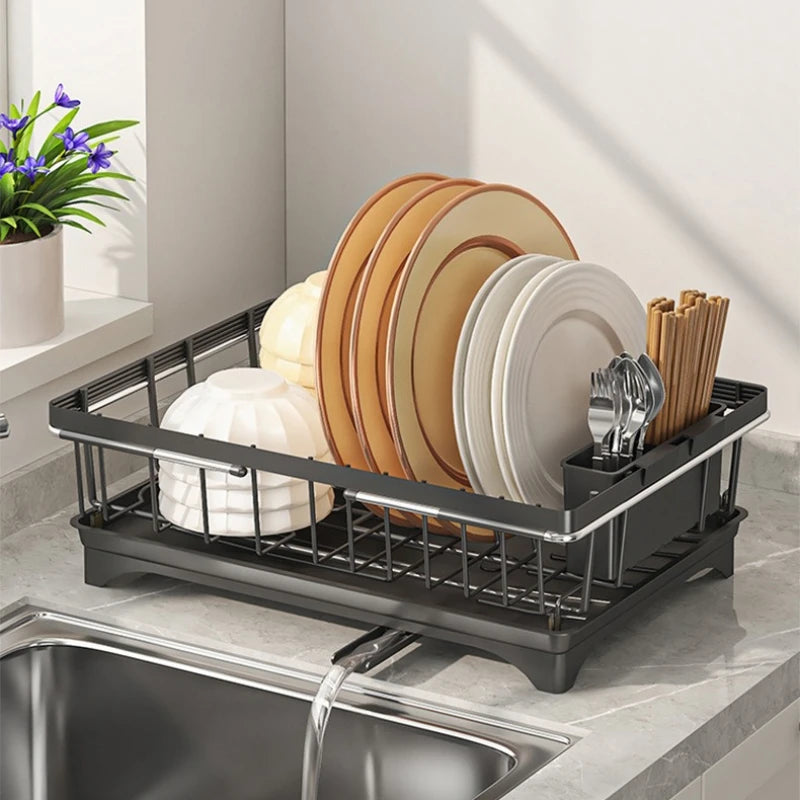 Sink Drain Basket Retractable Sink Dish Drain Rack Dish Storage Rack Kitchen Fruit and Vegetable Shelf Oasis Select