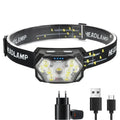KDULIT 2000 Lumen LED Headlamp – USB Rechargeable Head Torch
