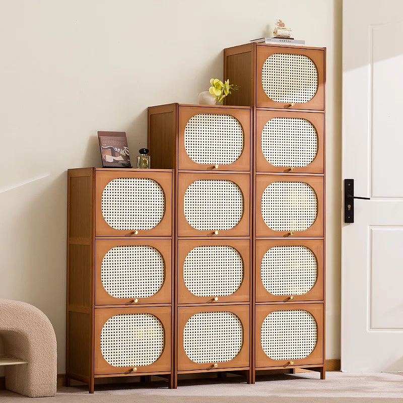 Household entrance shoe cabinet large capacity simple narrow multi-layer vertical small shoe cabinet corridor Oasis Select