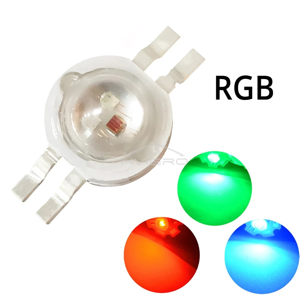 1W High Power LED Chip Diodes – Multi-Color DIY Bulb Pack