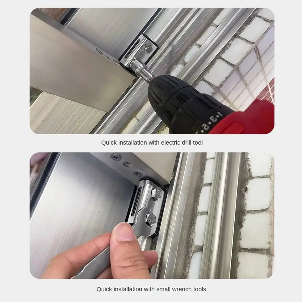 New Zinc Alloy Window Limiter Buckle Fixed Anti-Theft Window Locks Safety Child Protection Window Lock Stopper Window Oasis Select