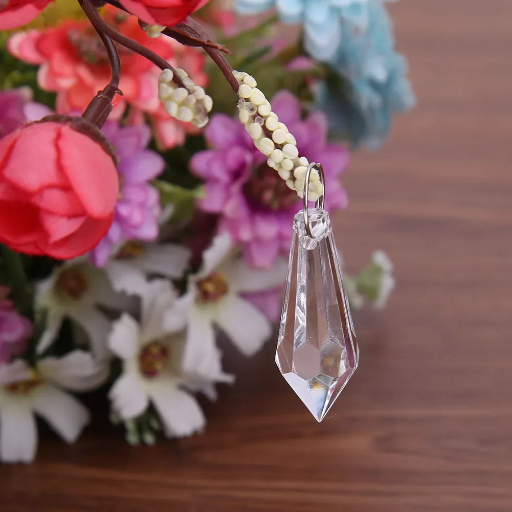 30-Pack Crystal Acrylic Bead Pendants – Wedding & Party Decor Party Bead Pendants Oasis Select