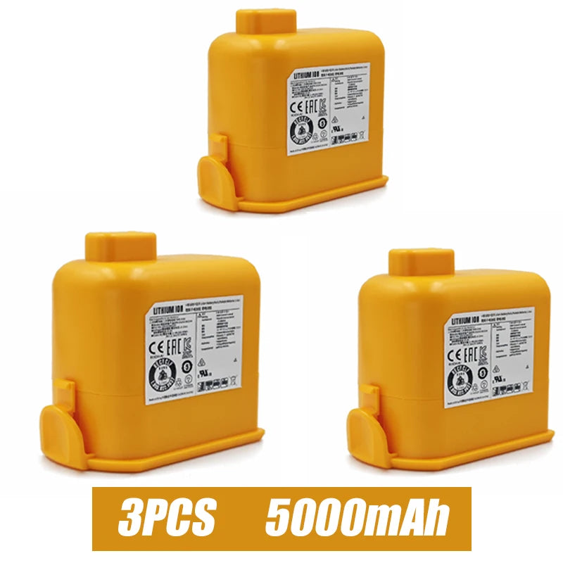 Replacement Battery6000mAh For LG Cord Zero A9 Max A9 Plus A9 Ultimate A9MULTI A9MULTI2X A9PETNBED Vacuum Cleaner EAC63382208 Oasis Select LG A9-5000mAh 3PCS